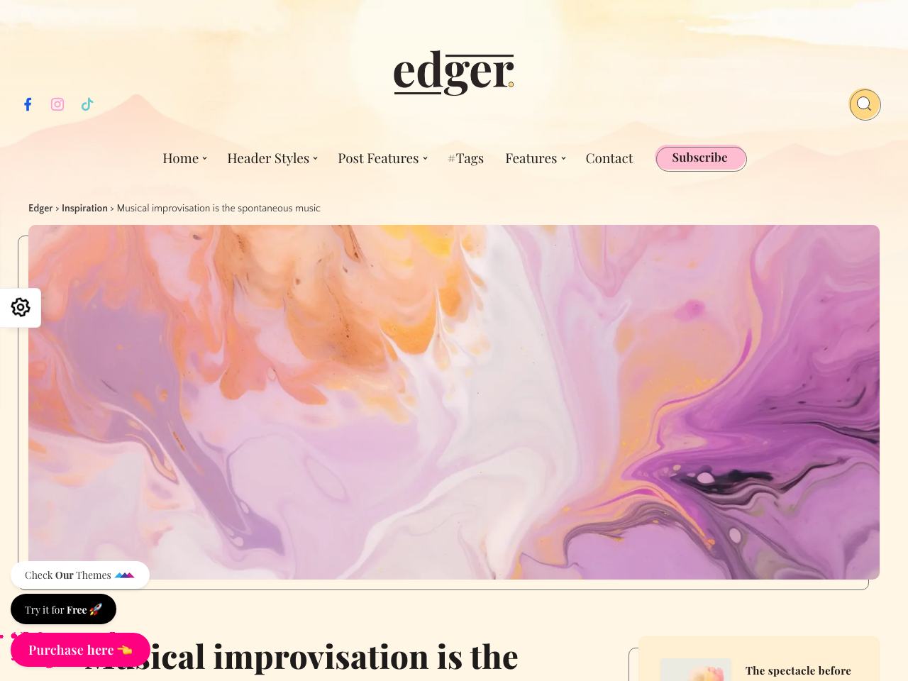 Fullwidth with Sidebar