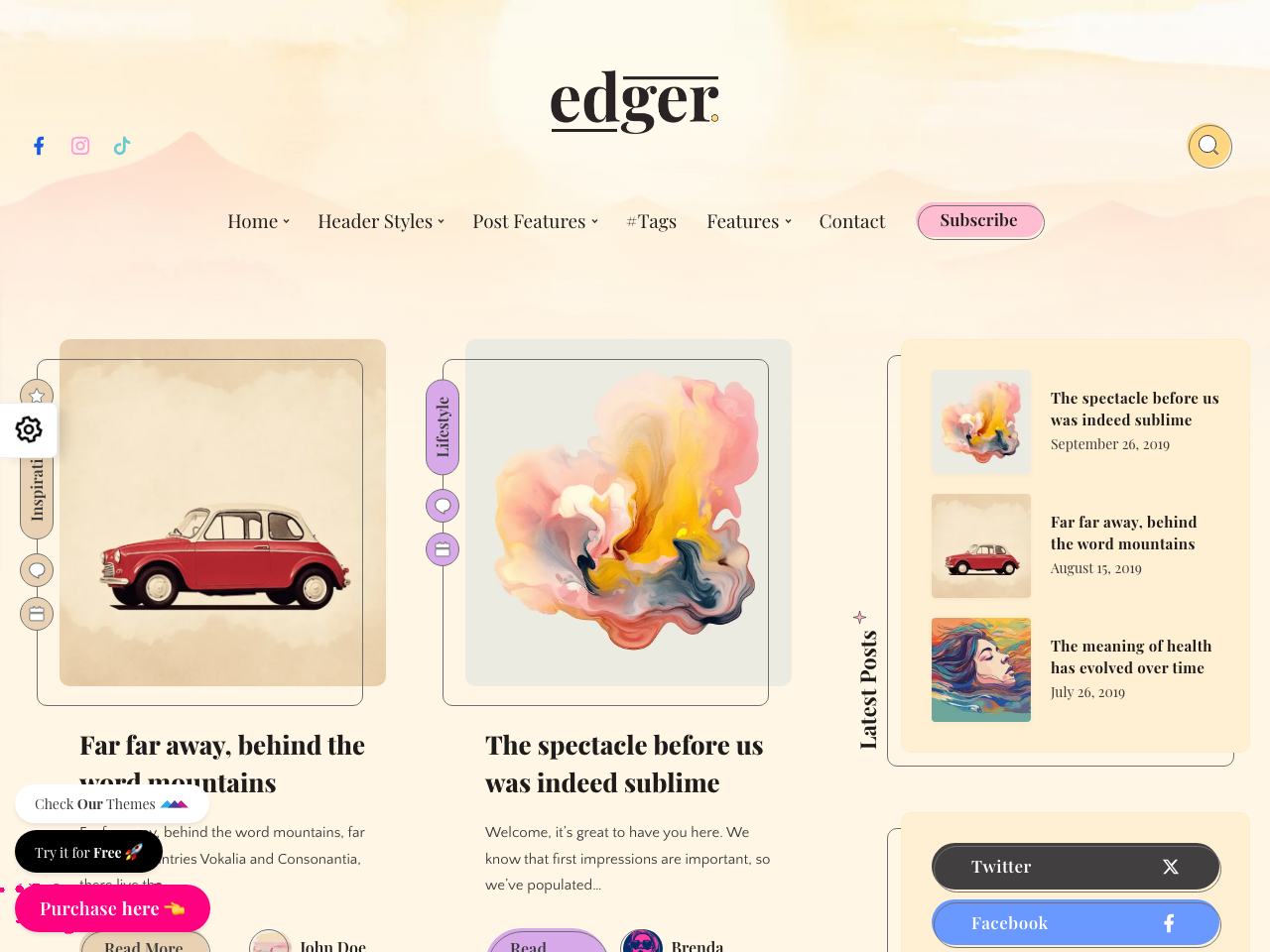 Grid with Sidebar